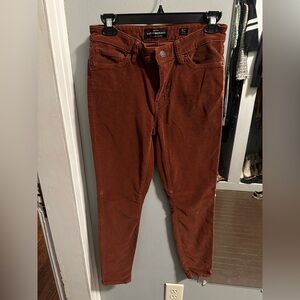 Lucky Brand Women’s Rust-Colored Corduroy Pants- size 27